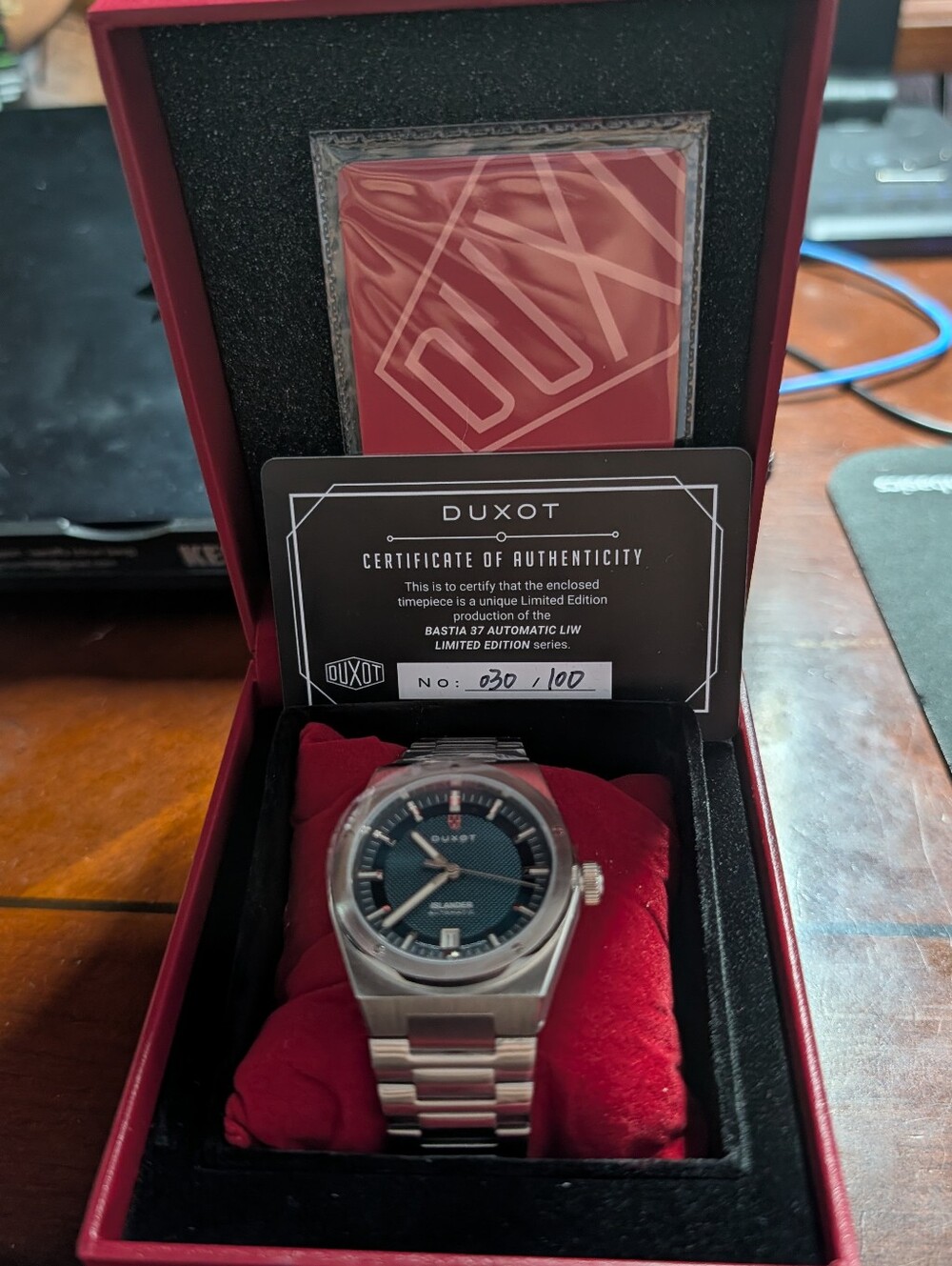 Duxot x Islander Bastia 37 Automatic 37mm Limited Edition #30/100 NEW
